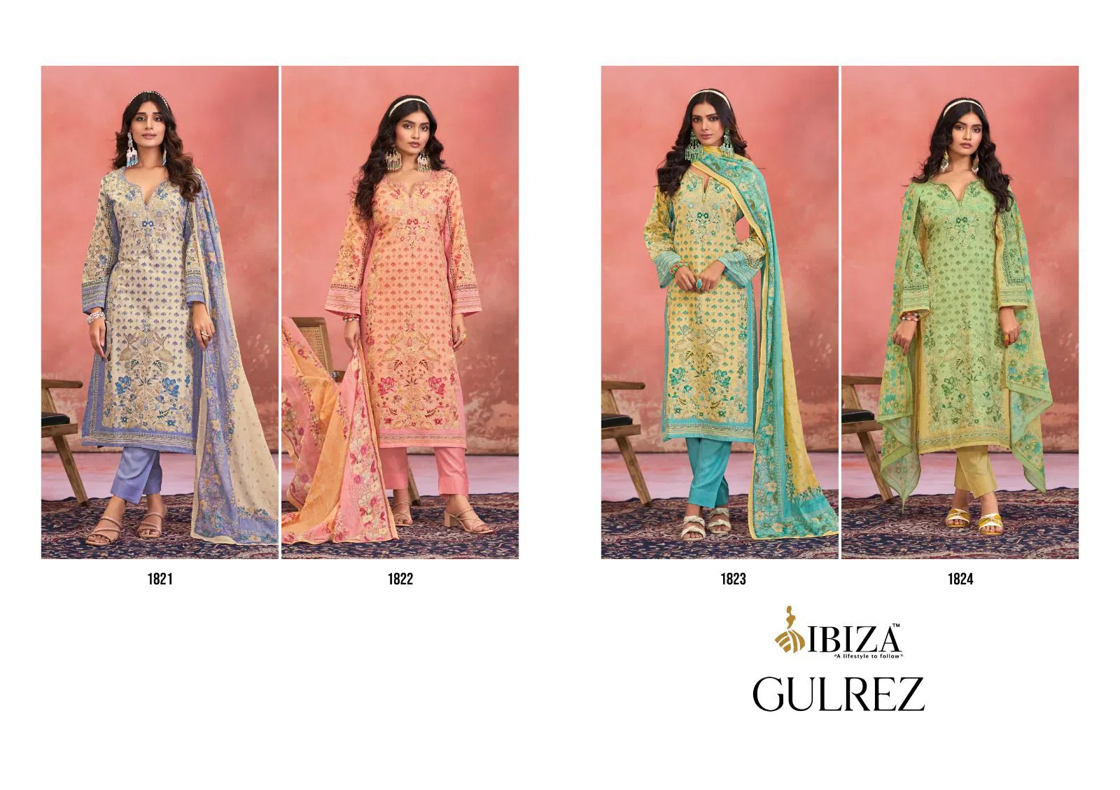 Gulrez By Ibiza Linen Digital Printed Designer Salwar Kameez Wholesale Online